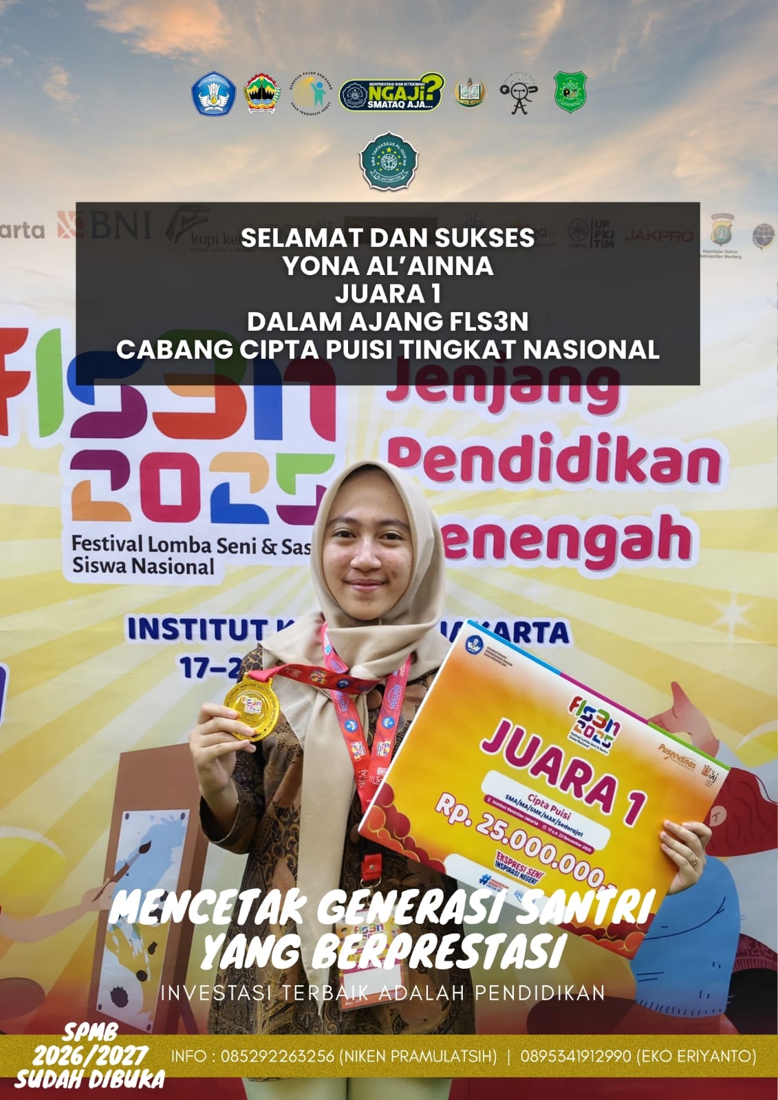 Juara I Tingkat Nasional - Cipta Puisi